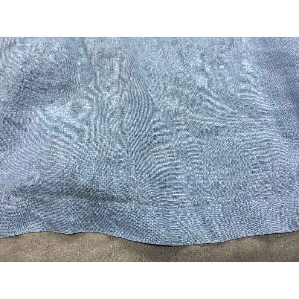 Tommy Bahama Mens Light Blue 100% Linen Guayabera S/S Button Up Shirt Size Large - Picture 13 of 13